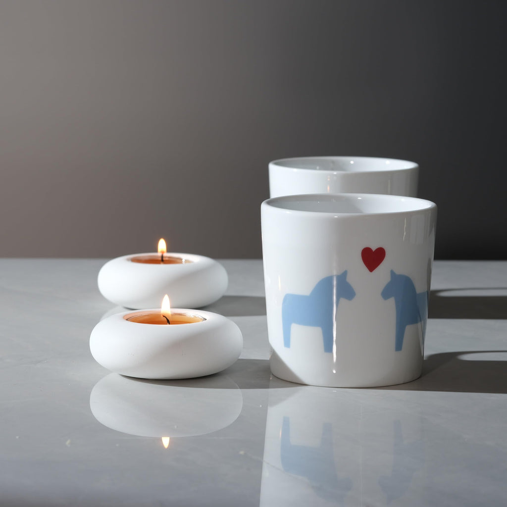 Optimize360 Handmade Decorative Pebble Tealight Candle Holder